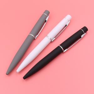 Quality High End Business Metal Twist Ballpoint Pen Soft Coating Pen Barrel Ball Pen Office Supplies wholesale