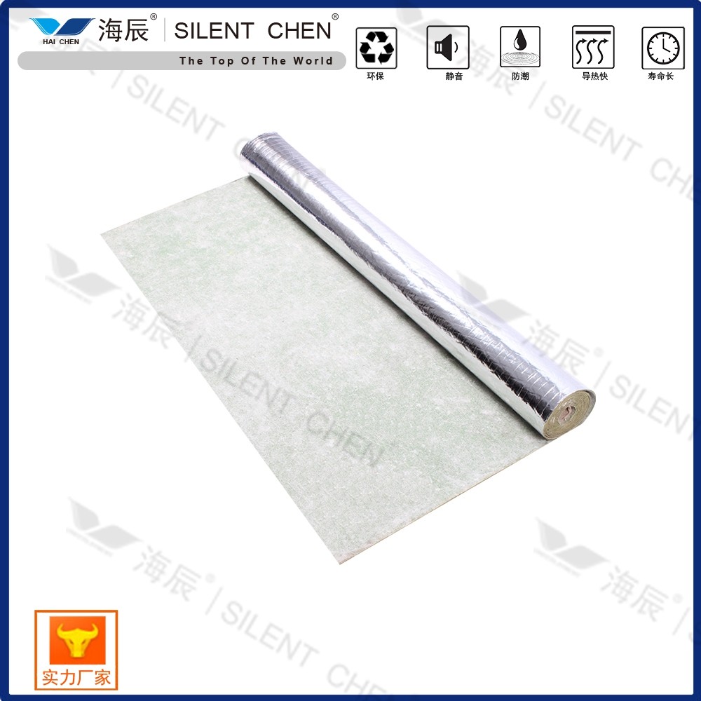 Silver Film Rubber Floor Acoustic Sound Underlayment 1m*10m
