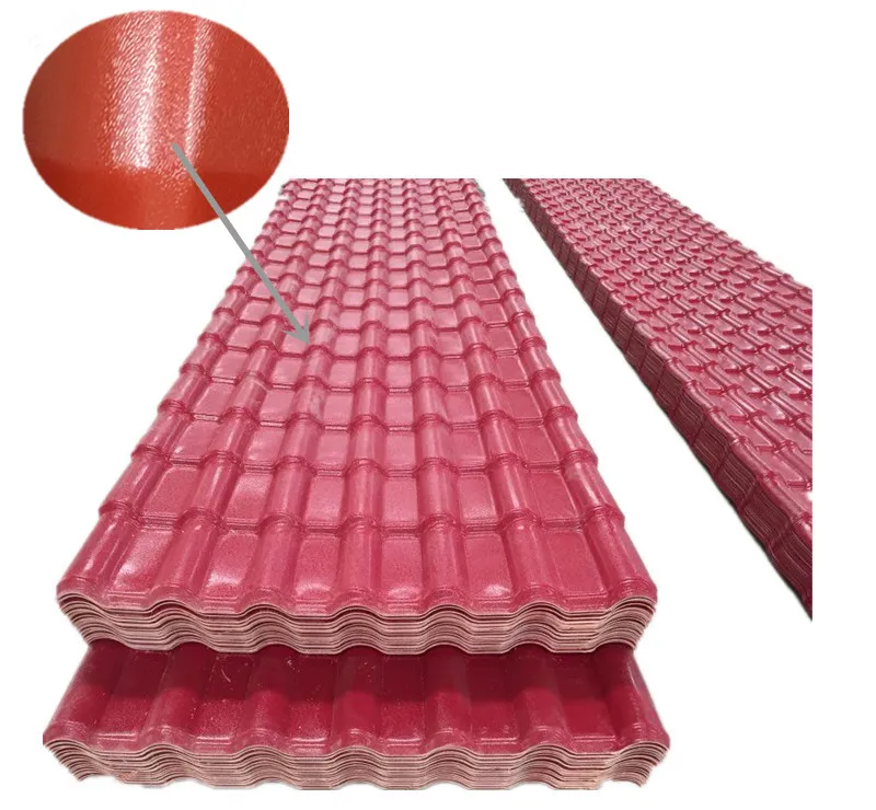 PVC Tejas Price Colorful ASA UPVC Synthetic Resin Spanish Roof Tile for Park Pavilion