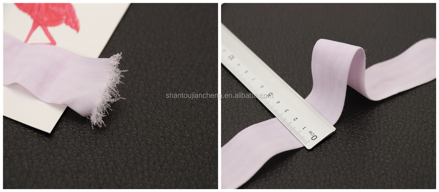 Folding Elastic 32mm Shoes Garment Spandex Nylon Polyester Webbing