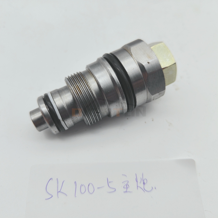 SK100-5 Excavator Main Relief Valve Digger Accessories For Construction Works