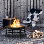 Travel-Friendly 26 Inch Fire Pit Perfect for Camping and Outdoor Gatherings