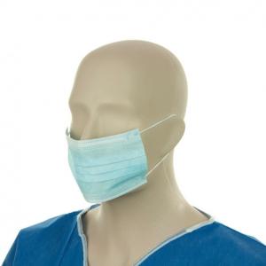 Quality Waterproof Disposable Surgical Face Mask Dual Fixed Strap High Breathability wholesale