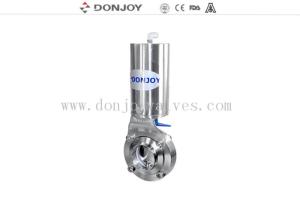 Quality DN10 - DN300 Sanitary Welding Butterfly Valves With Pneumatic Actuator wholesale