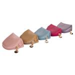Portable Small Jewelry Bags , Colorful Necklace Travel Case With Zipper