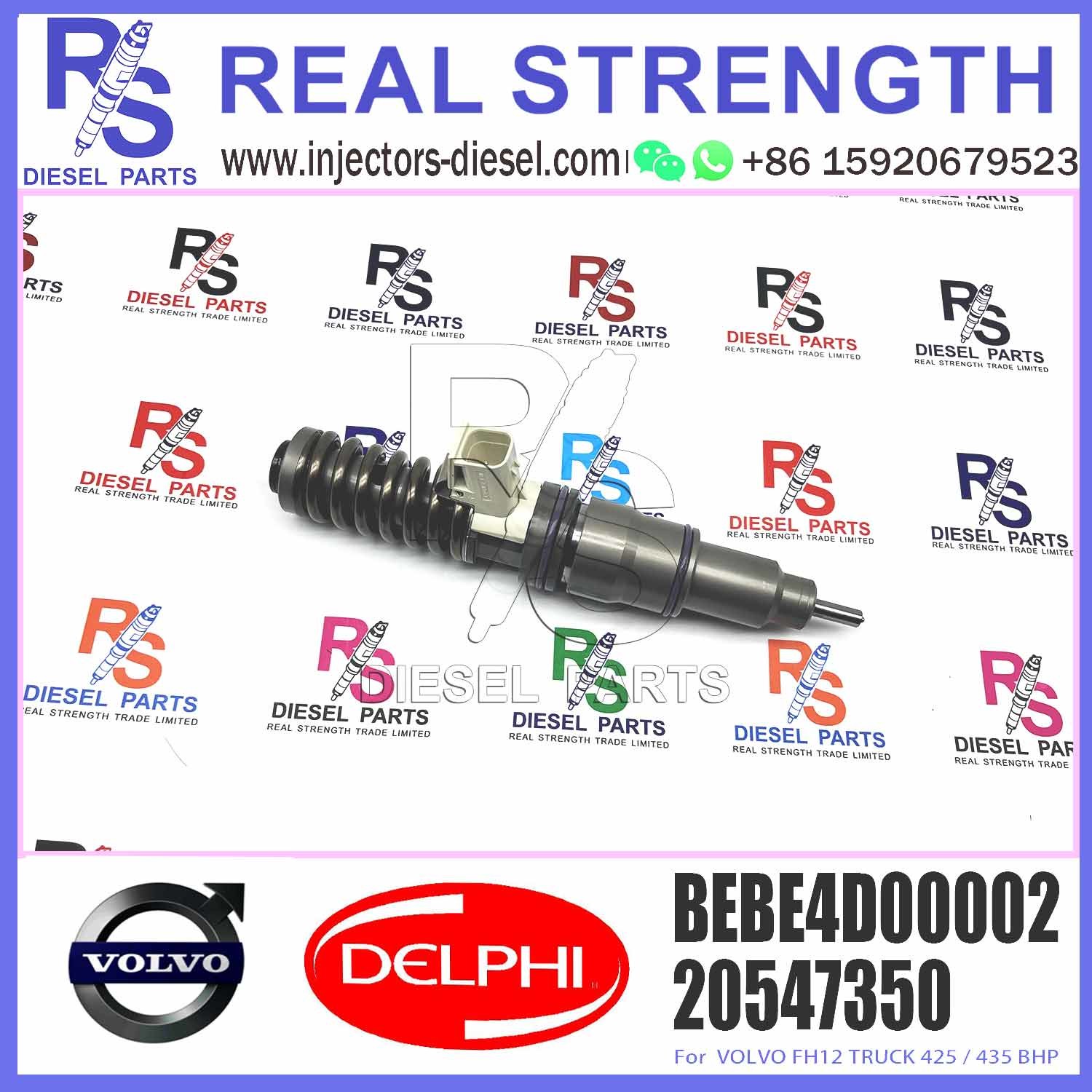 High Quality Diesel Fuel Injector 20547350 20497849 BEBE4D00002 For V-O-L-V FH12 TRUCK 425 / 435 BHP