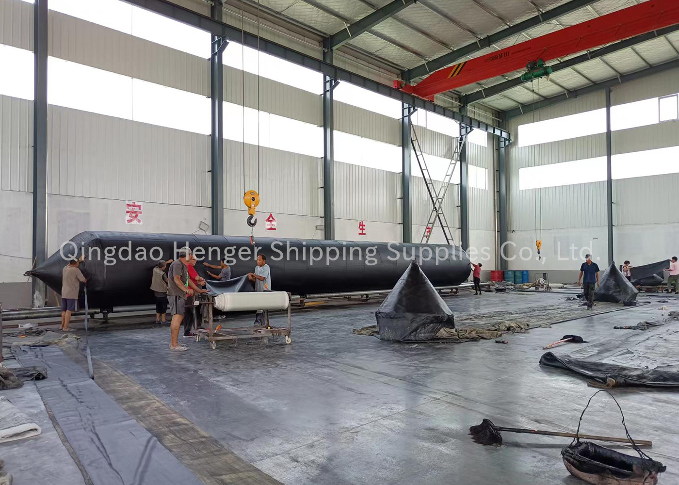 CCS Certificate Heavy Duty 1.5x14m Marine Airbags For Ship Launching