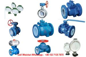 Quality PE Lined Steel Ball valve Butterfly valve check valve Fluorine stop valve Fluorine lined pipe fittings Fluorine wholesale