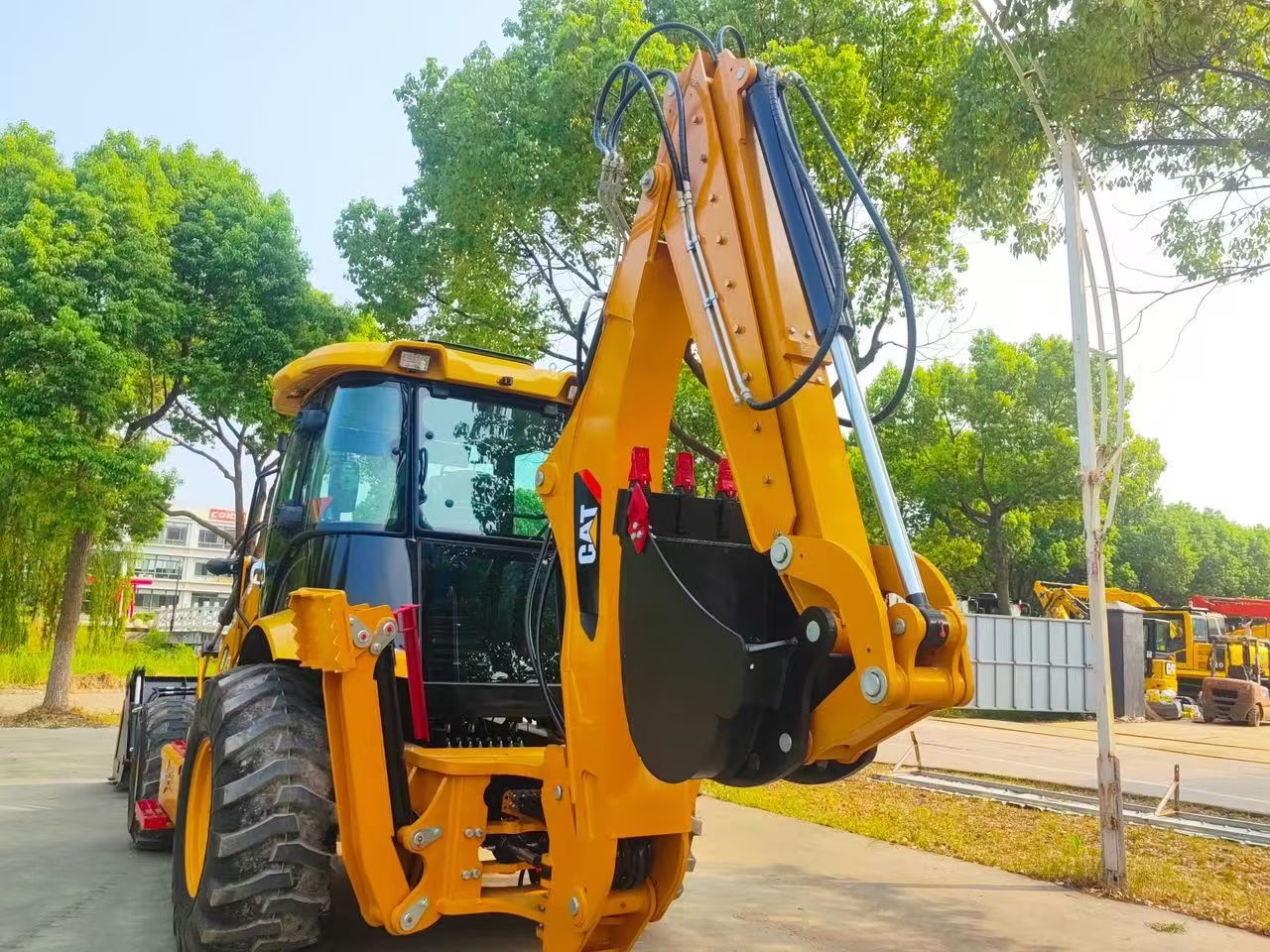 420F Used Caterpillar Backhoe Loader CAT High Speed Energy Efficient