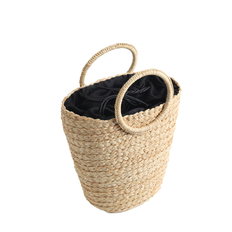 Purse Rattan Lafite Straw Bucket Personalised Womens Bags Crochet Woven