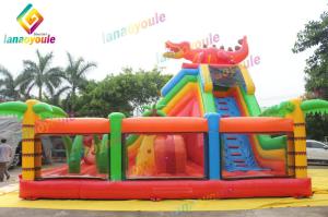 Quality Funny Inflatable Crocodile Bouncy Castle For Kids Amusement Park wholesale
