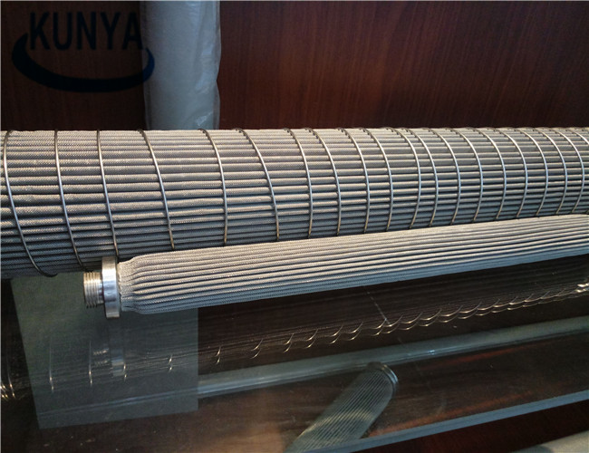 Melt 0.2um 2.0 MPa Sintered Metal Powder Filter Glass Media Strainer