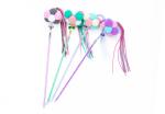 Three Color Hair Ball Funny Cat Stick , Interactive Pet Toy Size Customized