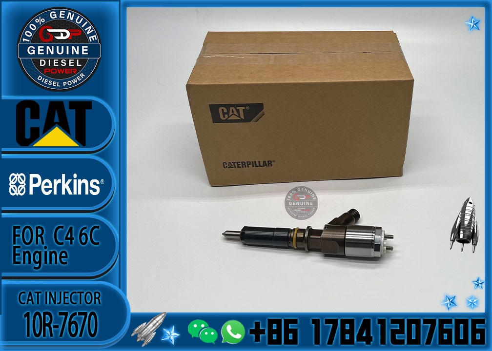 Excavator Injector 10R-7670 3101852 310-1852 2645A745 for C4 C6 Diesel Engine Parts Nozzle Assembly