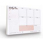 50 Sheets Tear Off Magnetic Fridge Notepads Meal Weekly Planner Memo