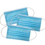 Non Wovenblack Earloop Face Mask Antibacterial Disposable Mask Anti Static