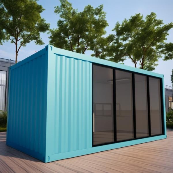 Outdoor 20ft Prefabricated Steel Structure Home House Container Flat Pack Houses