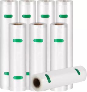 Quality Food Saver Custom Transparent Embossed Plastic Packaging Vacuum Sealer Bag Roll wholesale