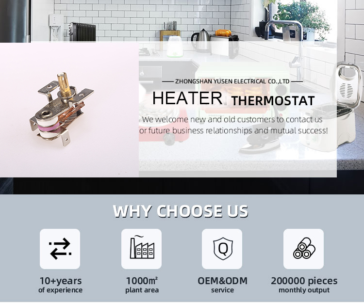 Electric Heater Adjustable Thermostat KST220 with Temperature Range of 50-250