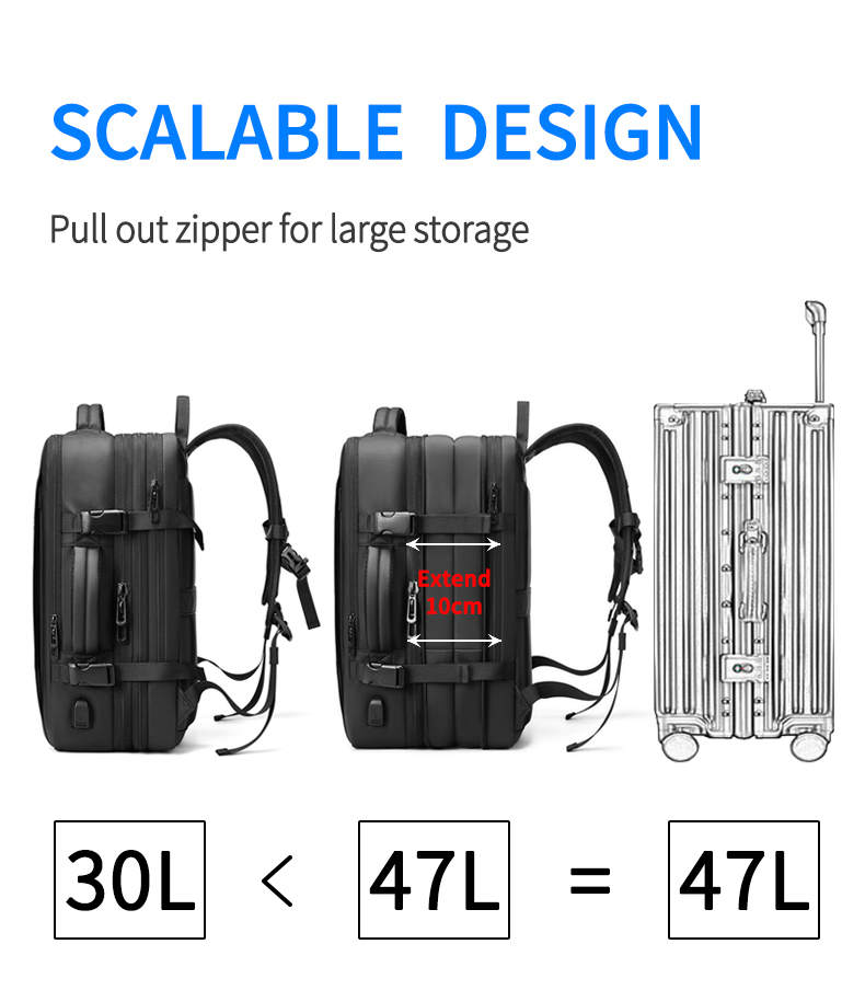 Multifunction Backpack For custom logo Travelling Bagpack USB Charging Mens Business Back Packs Laptop Travel Backpack Bag
