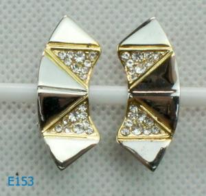 Quality 2012 Spring latest fashion tin alloy Jewelry Zirconia Stud Earrings wholesale