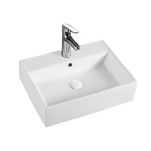 Quality Above Counter White Ceramic Basin Anti Slip for Bathroom Balcony wholesale