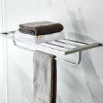 Customized Stainless Steel Double Bar Towel Rack 60cm For Kitchen