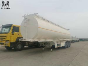 Quality 35000 Liters Fuel Tanker Semi Trailer , 3x13T Tri Axle Tanker Trailer wholesale