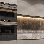 PVC Laminate Wood Hanging Kitchen Cabinets From Ceiling