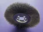 Industrial 170mm Crimped Stainless Steel Wire Brush Wheel with Half Round Keyway