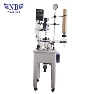 Quality 20L chemical lab single layer glass reactor wholesale