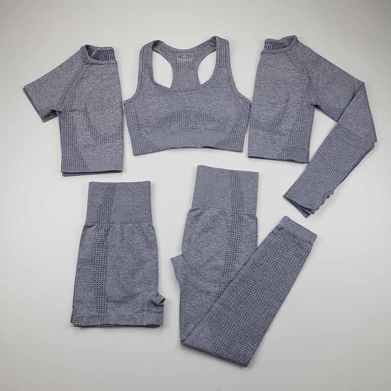 Seamless Women's Yoga Apparel Gym Fitness Clothing , Women Long Sleeve Yoga Activewear