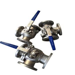 Quality Stainless Steel DN200 CF8M 3 Way Flanged Ball Valve wholesale