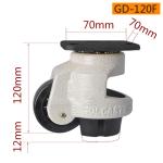 50kg-1500kg Plate Leveling Casters Heavy Duty EDL Casters GD Series GDF