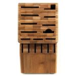 Professional Wooden Universal Knife Block Set , Bamboo Box Knife Holder