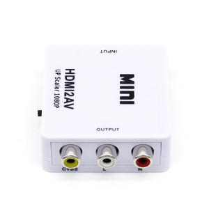 Quality BLACK 1080P Hdmi To Rca CVBS To HDMI Converter 5V 1A 10 Bits wholesale