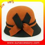 2044 ladies fashion hats wholesale ,100% Australia wool felt cloche hats
