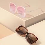 Customizable Box Round Face Sunglasses Metal Injection Frame For Women
