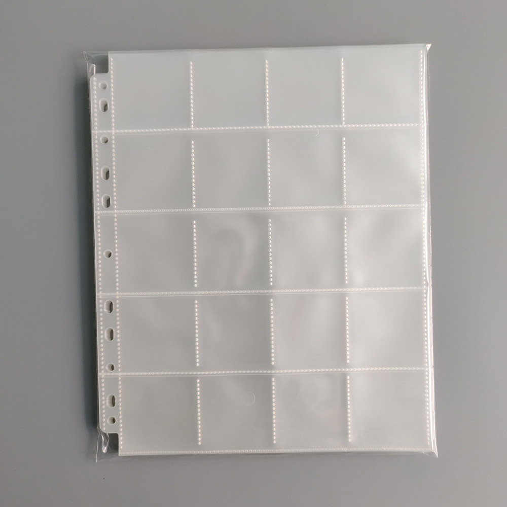 Waterproof Stamp Collection Binder Polypropylene Loose Leaf Album