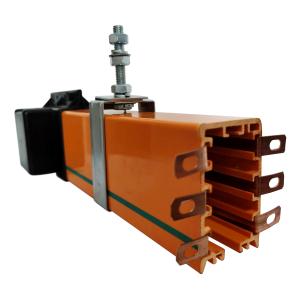 Quality Aluminium Conductor Rail Collector 4p 80a Poles Enclosed Crane Insulation wholesale