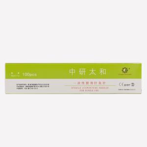 Quality 100pcs/box Sterile Acupuncture Needle Single Use Stainless Steel Handle Disposable Aseptic Long Needles wholesale