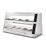 Hot Food Cases Restaurant Cooking Equipment Food Warmer Display Cabinet