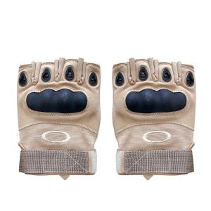 Quality Maximum Care and Protection Half Finger Hard-Knuckle Anti-Slip Microfiber Leather Gloves wholesale