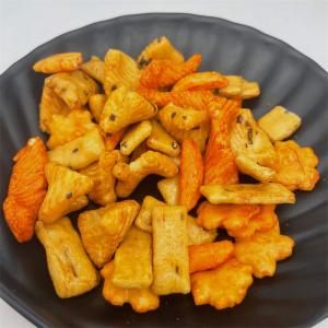 Quality Japanese type exotic gluten free rice snack food mixed rice crackers Crunchy grain biscuit wholesale