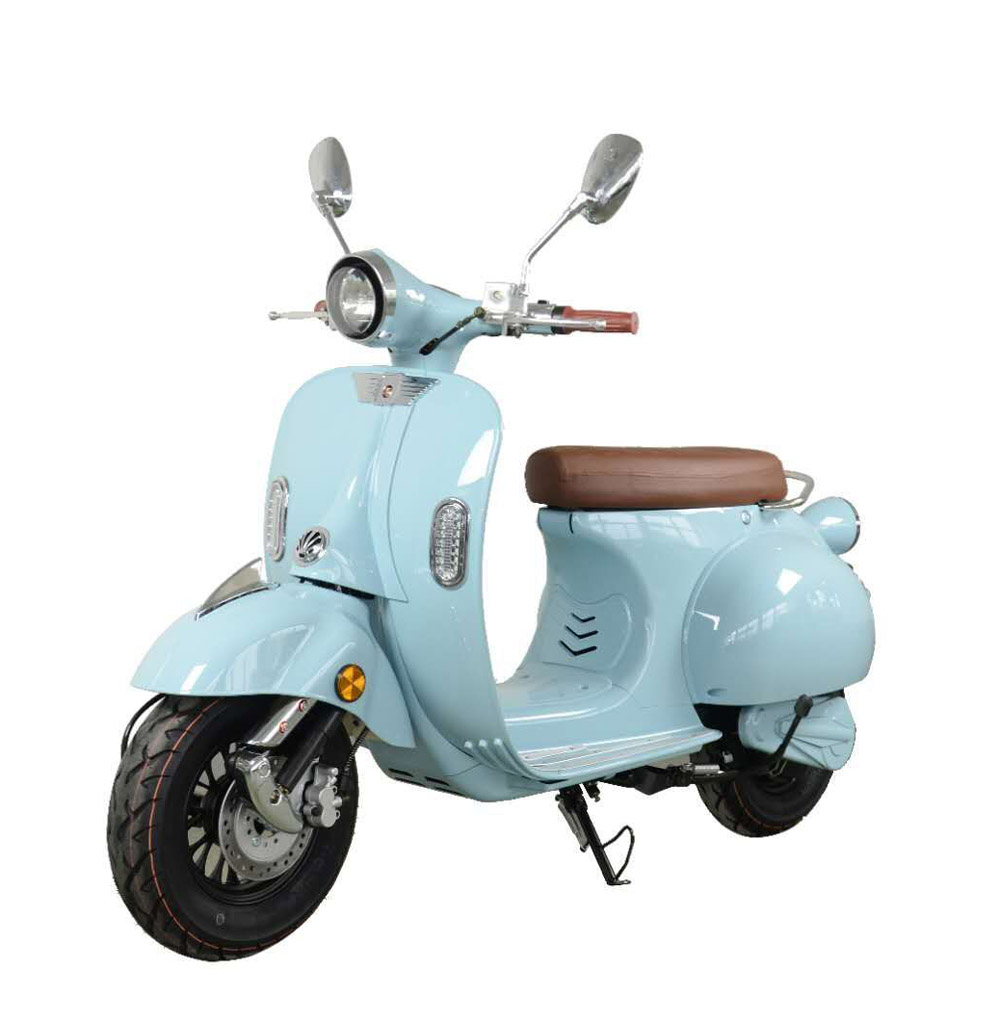 Steel Frame 2000W Adult Electric Motorcycle Scooter 45KM/h 60V Lithium Battery