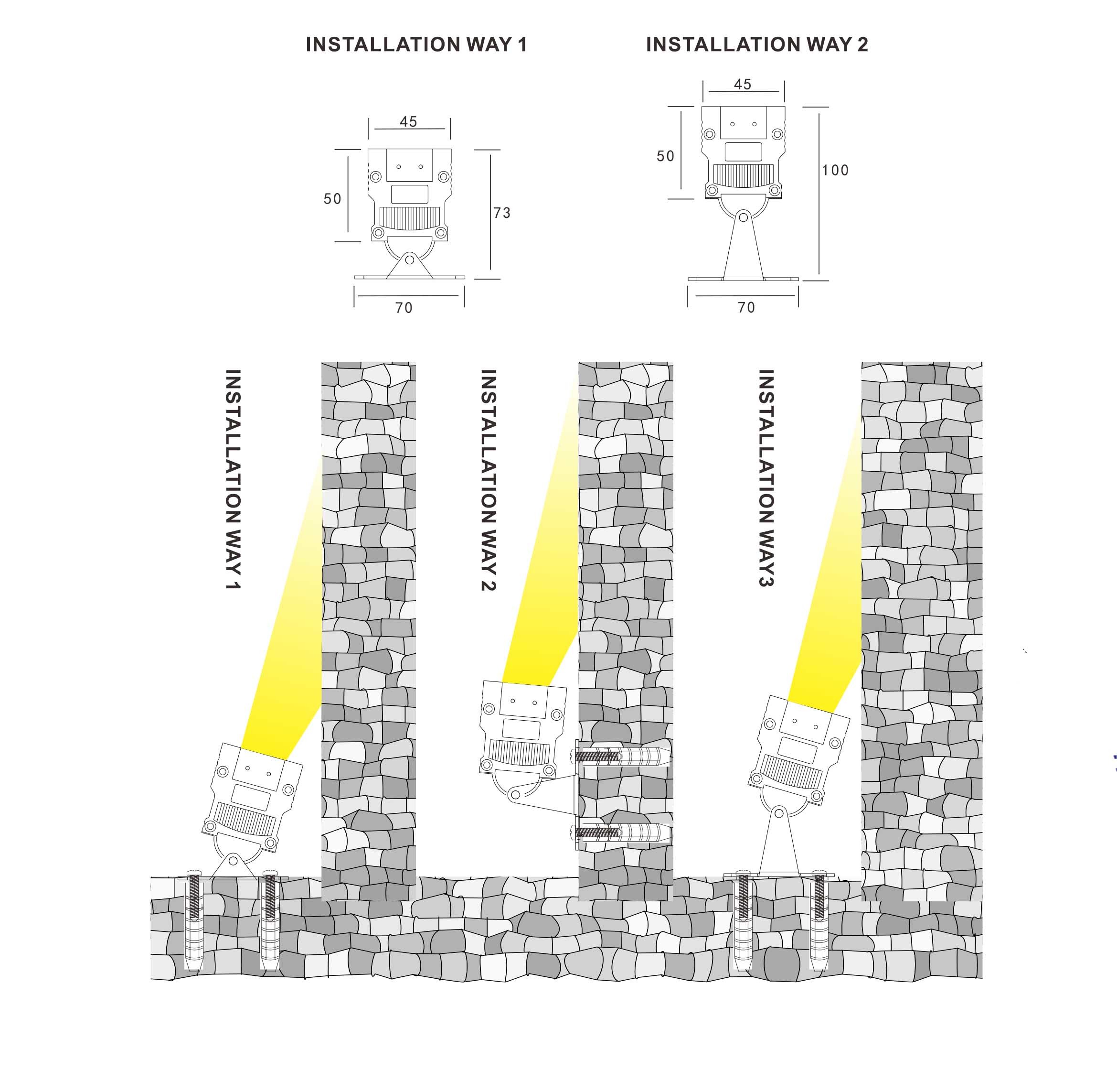 SMD3030 18W 1000mm Low Voltage Wall Wash Light