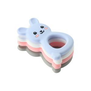 Quality Montessori Silicone Teether Ring , Silicone Teething Toy For Children Newborn Infant wholesale