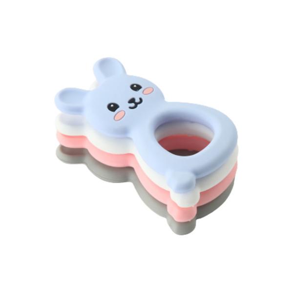 Montessori Silicone Teether Ring , Silicone Teething Toy For Children Newborn