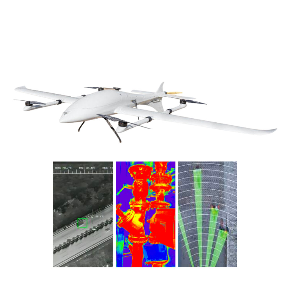 3.5hours Security Police Department Drone UAV Vertical Takeoff With Loudspeaker HXCETUS-240