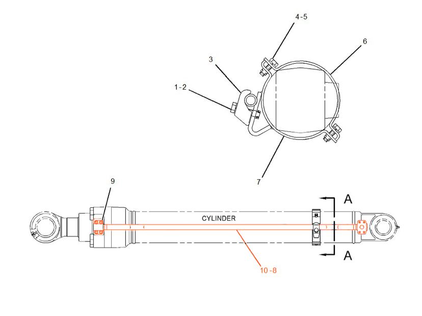 Top Cat320d Excavator Hydraulic Cylinder Pipe 274-2547 Bucket Pipe from with Steel Tube
